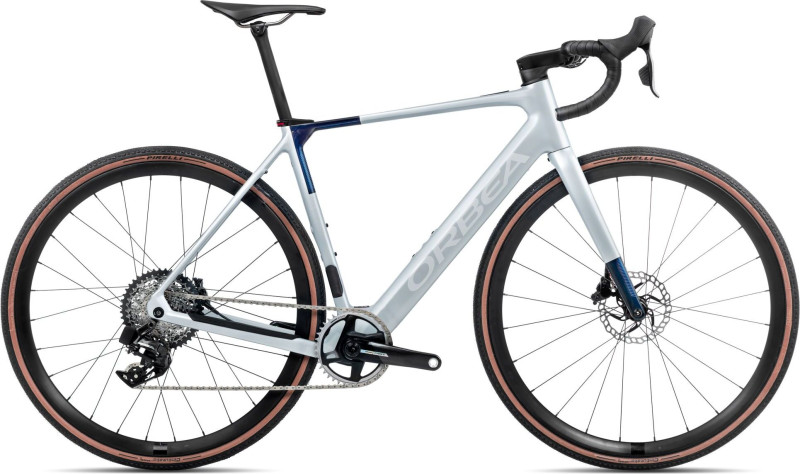 GAIN M21e 1X XXL Halo Silver (Matt) Blue Carbon View (Gloss)